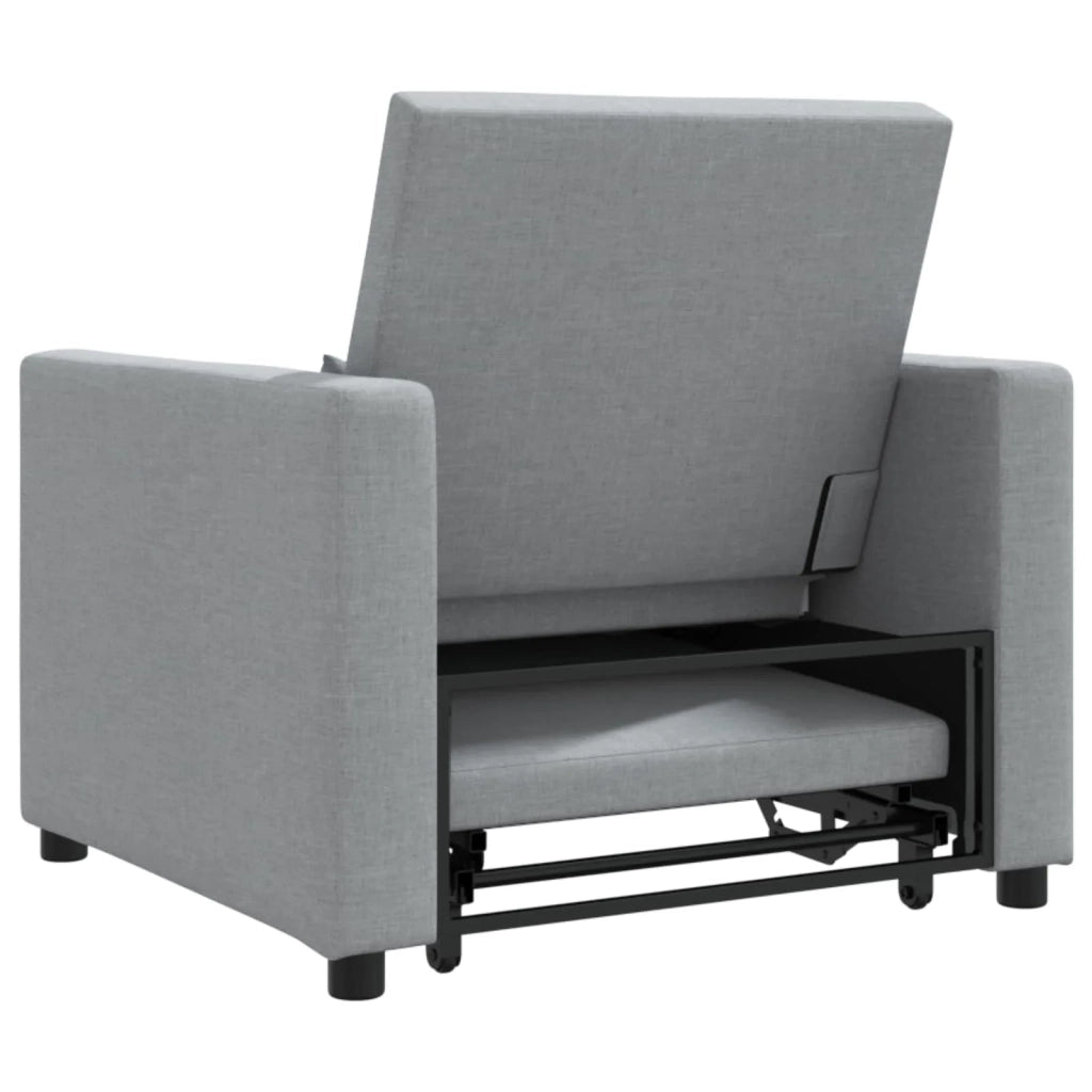 Divano letto estraibile singolo-Sofa Letto-Daybed Grigio chiaro 90 x 165 x 87 cm 835560