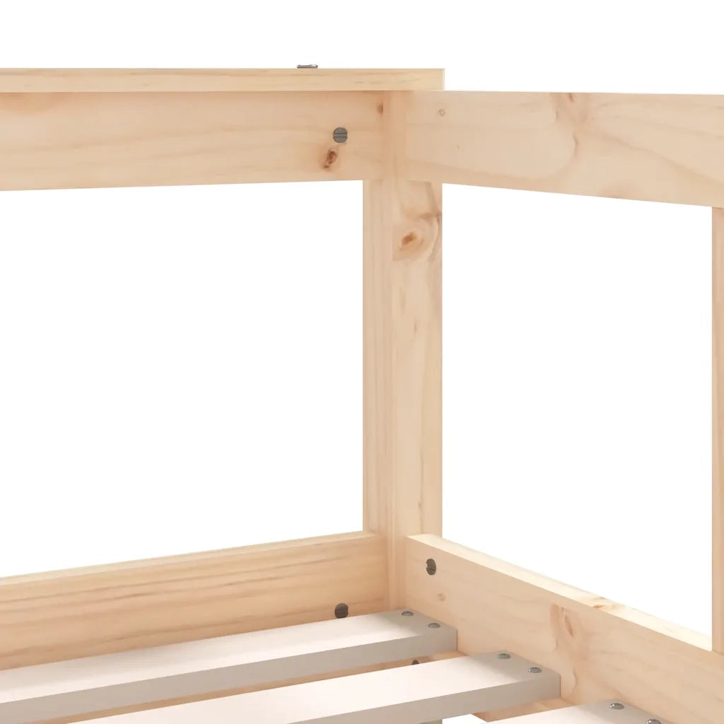 Giroletto per Bambini-Struttura Letto Bambini 70x140 cm in Legno Massello di Pino 766599