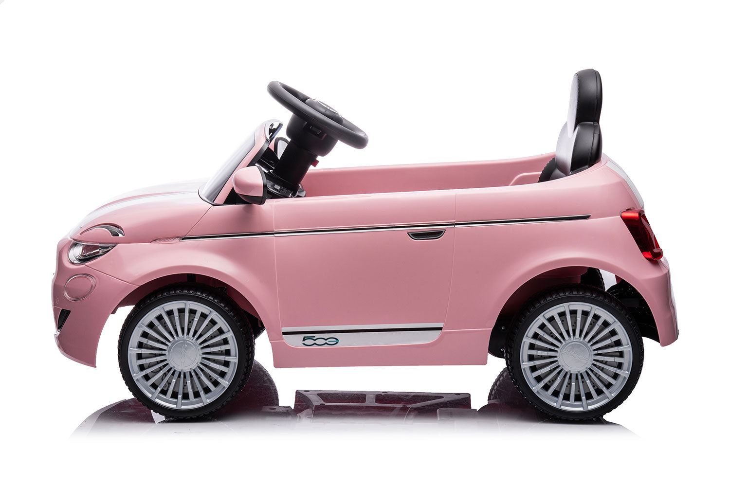 Macchina Elettrica per Bambini Licenza Fiat 500 12V Rosa