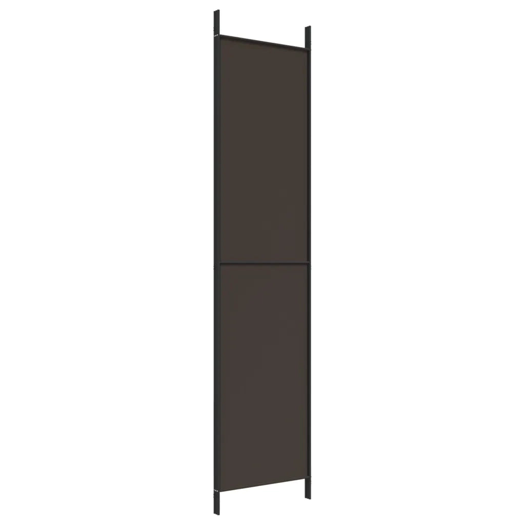 Divisorio a 3 Pannelli Marrone 150x220 cm in Tessuto 350195