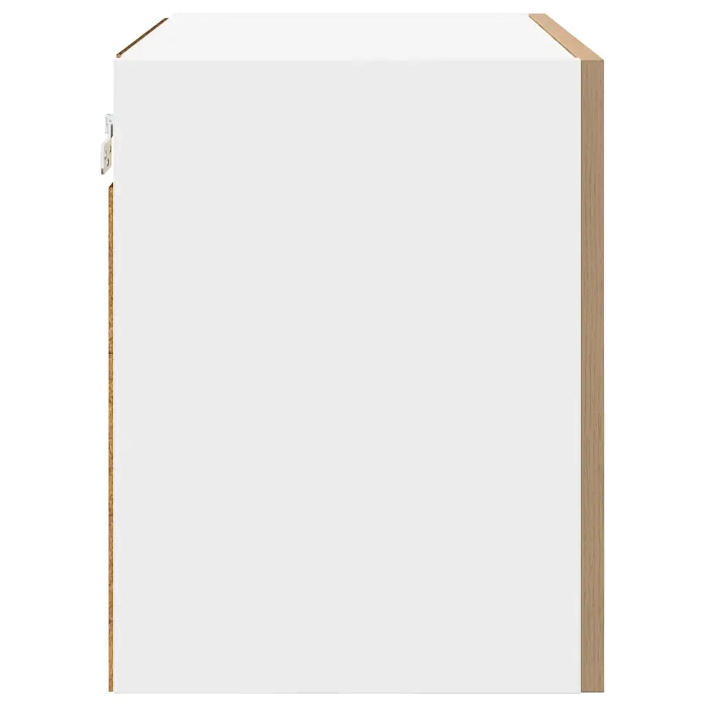 Armadio pensile Rovere Artigiano e Bianco 50 x 31 x 40 cm 884160
