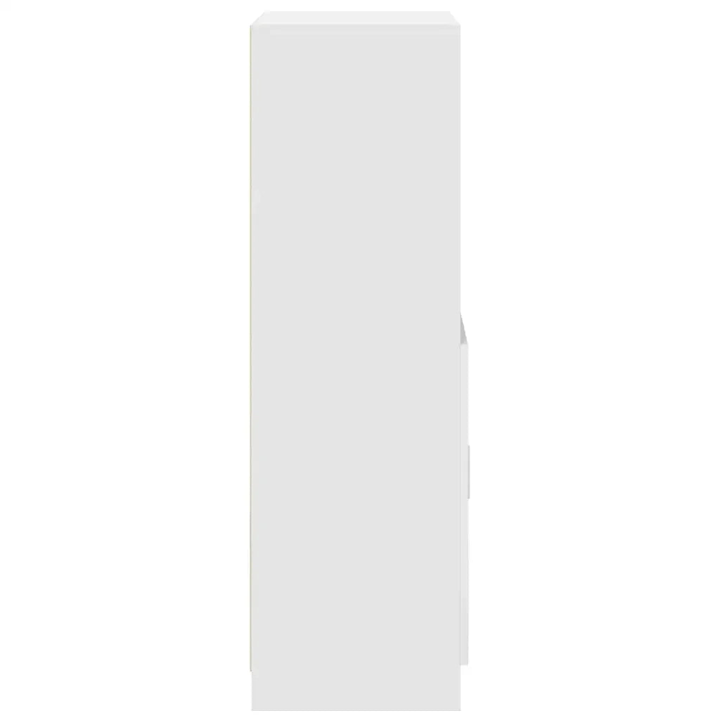 Mobile da cucina multifunzionale 57 x 41,5 x 131,5 cm ampio spazio contenitivo design moderno legno composito bianco 02_0051310