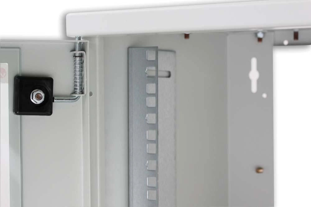 Armadio Rack 19'' a muro 16 unità prof. 400 Grigio Assemblato