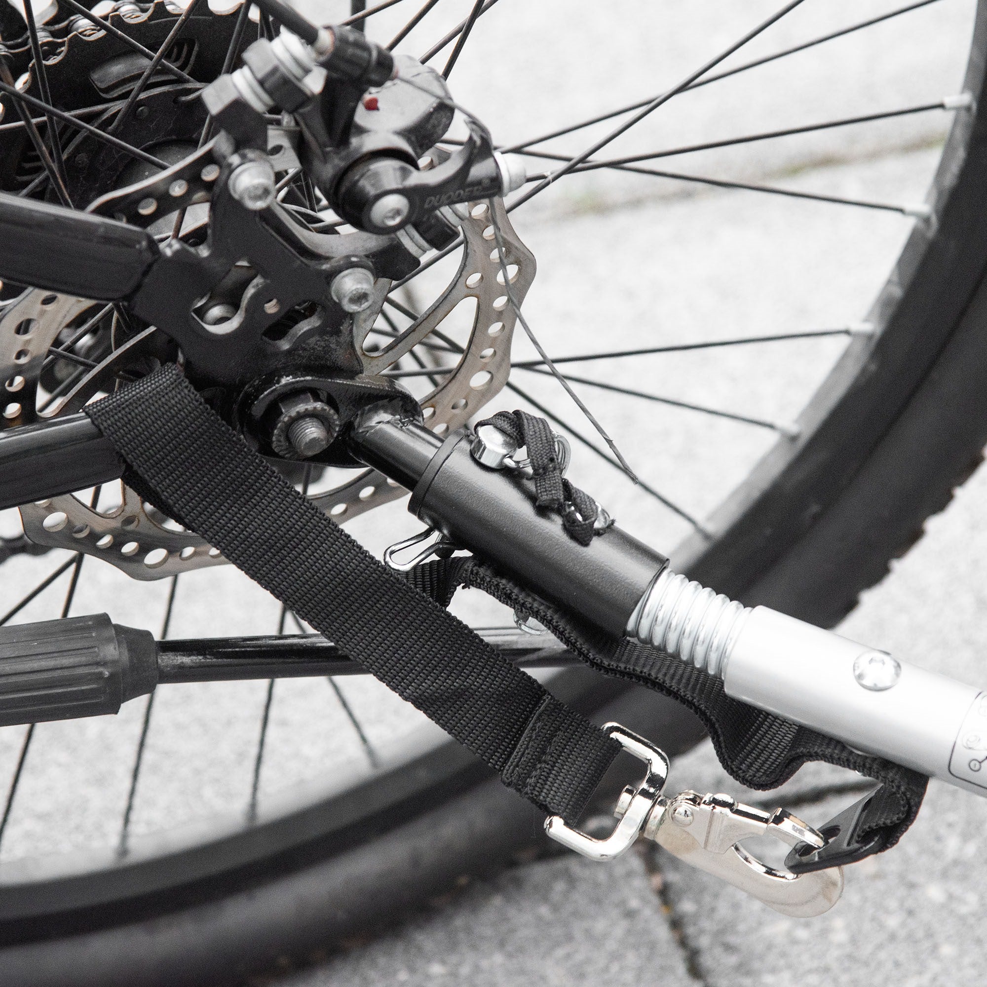 Easycomfort Rimorchio Bici per Bambini Passeggino, Design 2 in 1 con Freno, Cintura a 5 Punti e Tasche Laterali, Riflettori, 116-142Lx75Px101Acm, Multicolore