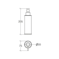 Lineabeta - Dispenser sapone Saon in ottone cromato 220 ml