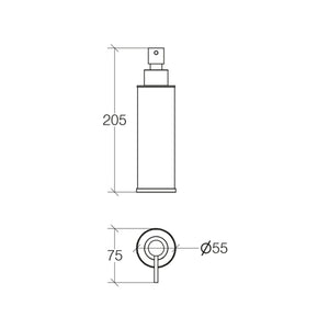 Lineabeta - Dispenser sapone Saon in ottone cromato 220 ml