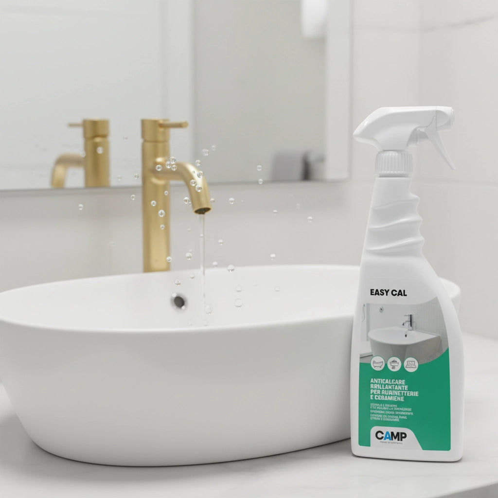 Kit 6 easy cal da 750 ml spray anticalcare brillantante antigoccia