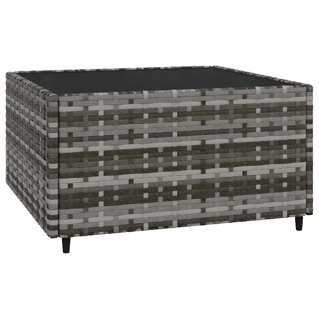 Set Divani da Giardino 4 pz | Set Salotto da Giardino con Cuscini in Polyrattan Grigio