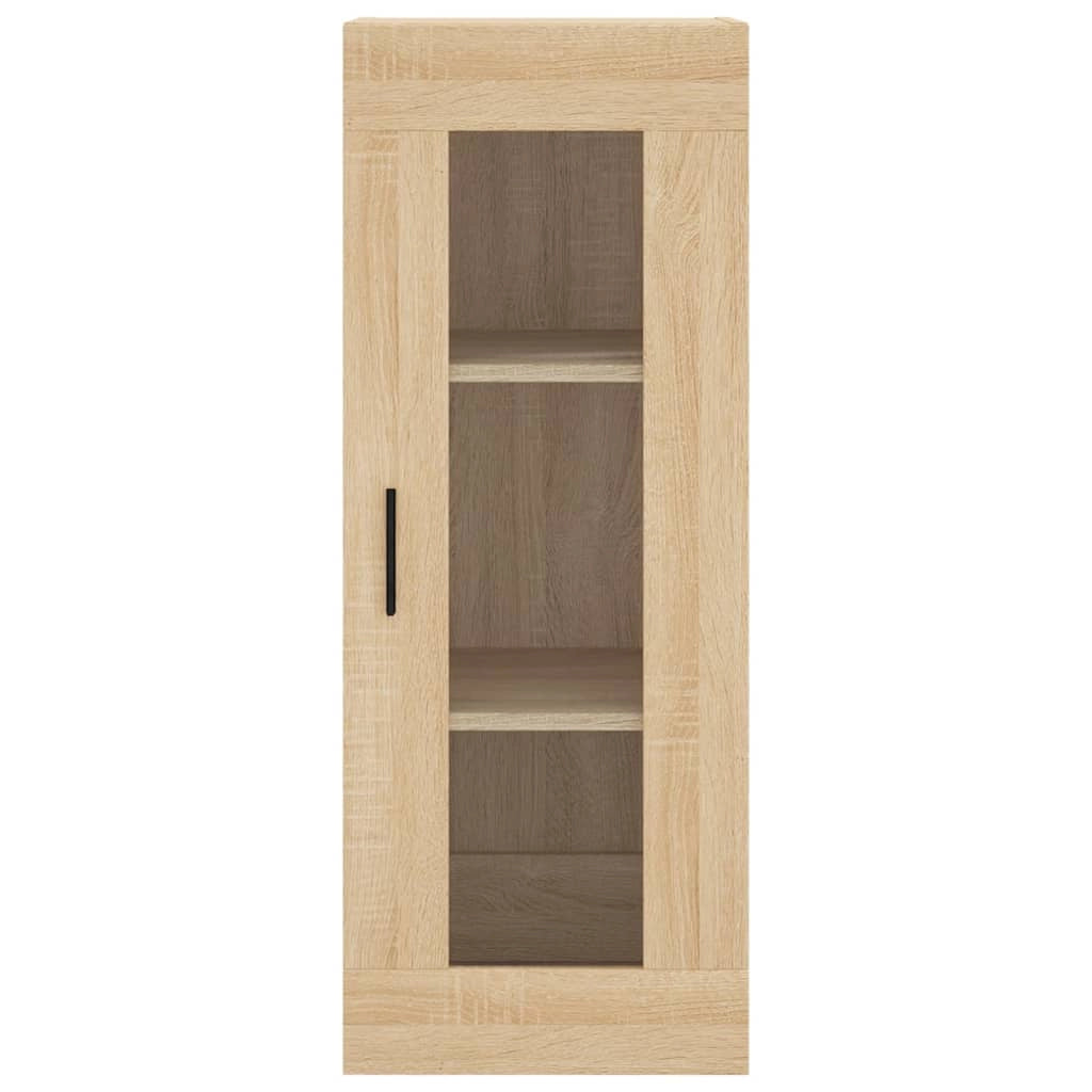 Buffet credenza cassettiera armadio mobile contenitore organizer cucina soggiorno salotto rovere Sonoma alto 34,5 x 34 x 180 cm legno ingegnerizzato marrone 02_0033995