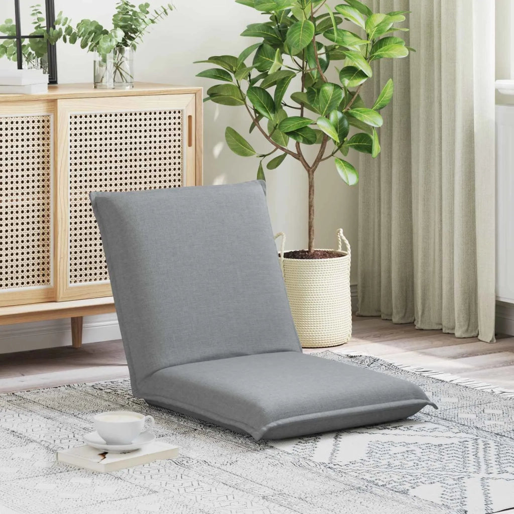 Sedia da Pavimento Grigio chiaro 54 x 64 x 59 cm Tessuto 42028104