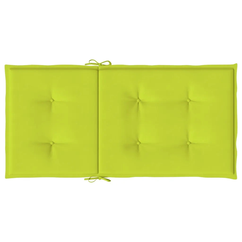 Cuscini per Sedie da Giardino 4 pz Verde Brillante 100x50x3 cm cod mxl 54852