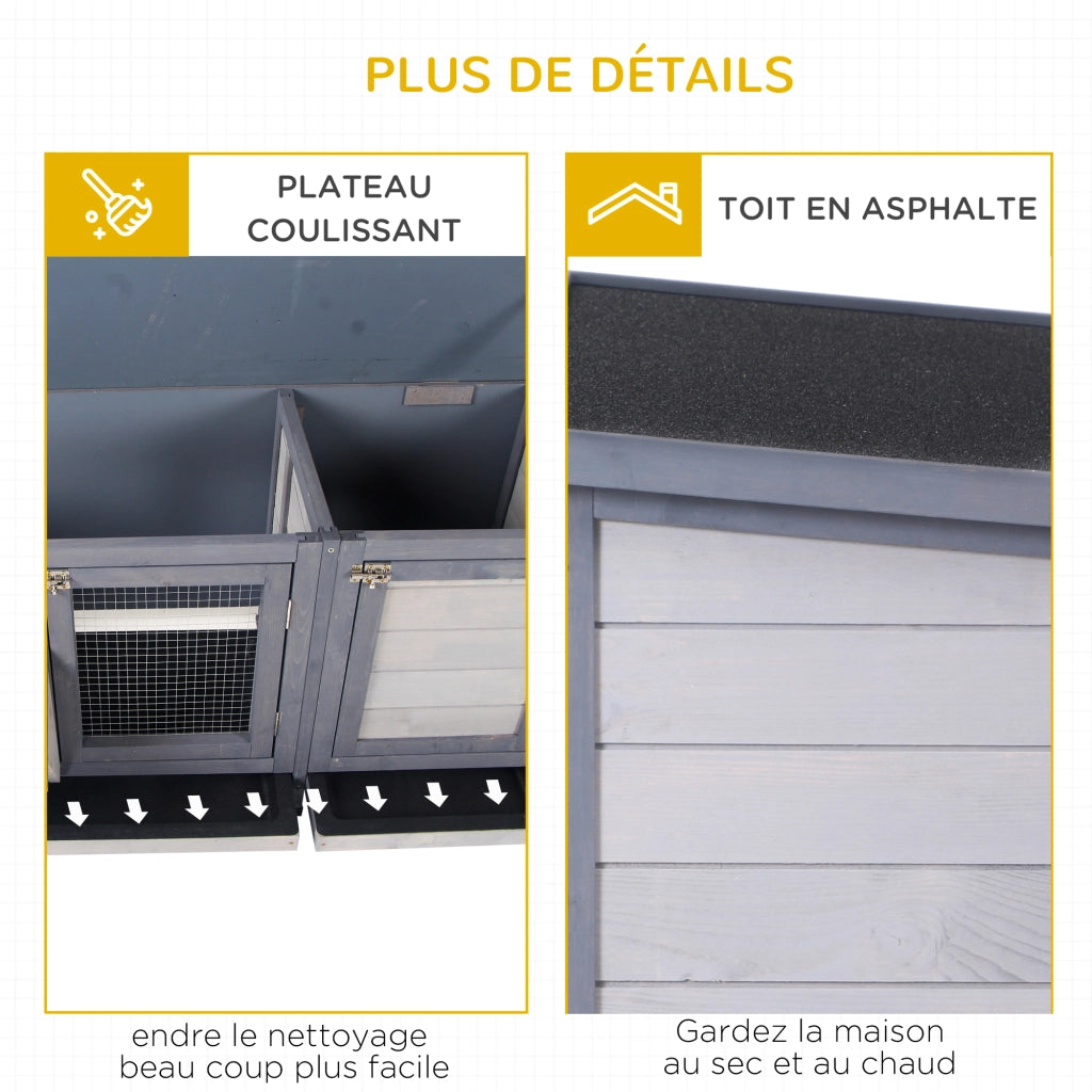Casetta da giardino ¨C zephmum ¨C grigio nero 112x50x54 cm