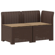 Divano da Giardino a 2 Posti con Cuscini Aspetto Rattan PP 8011930