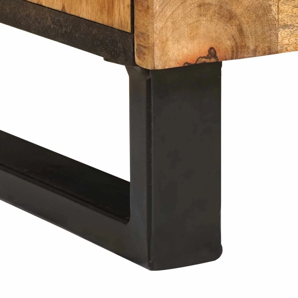 Set da Bagno | Armadio da bagno con porta 2 pz Marrone Legno di mango massello