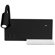 Applique LED con mensola SHELF 5W nera USB ML6344 Milagro