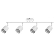 APPLIQUE 4 FARETTI 6.5*9.5CM SOFFITTO PLAFFONIERA ORIENTABILI GU10 LED BIANCO 04