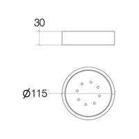 Lineabeta - Portasapone tondo Saon in porcellana bianco