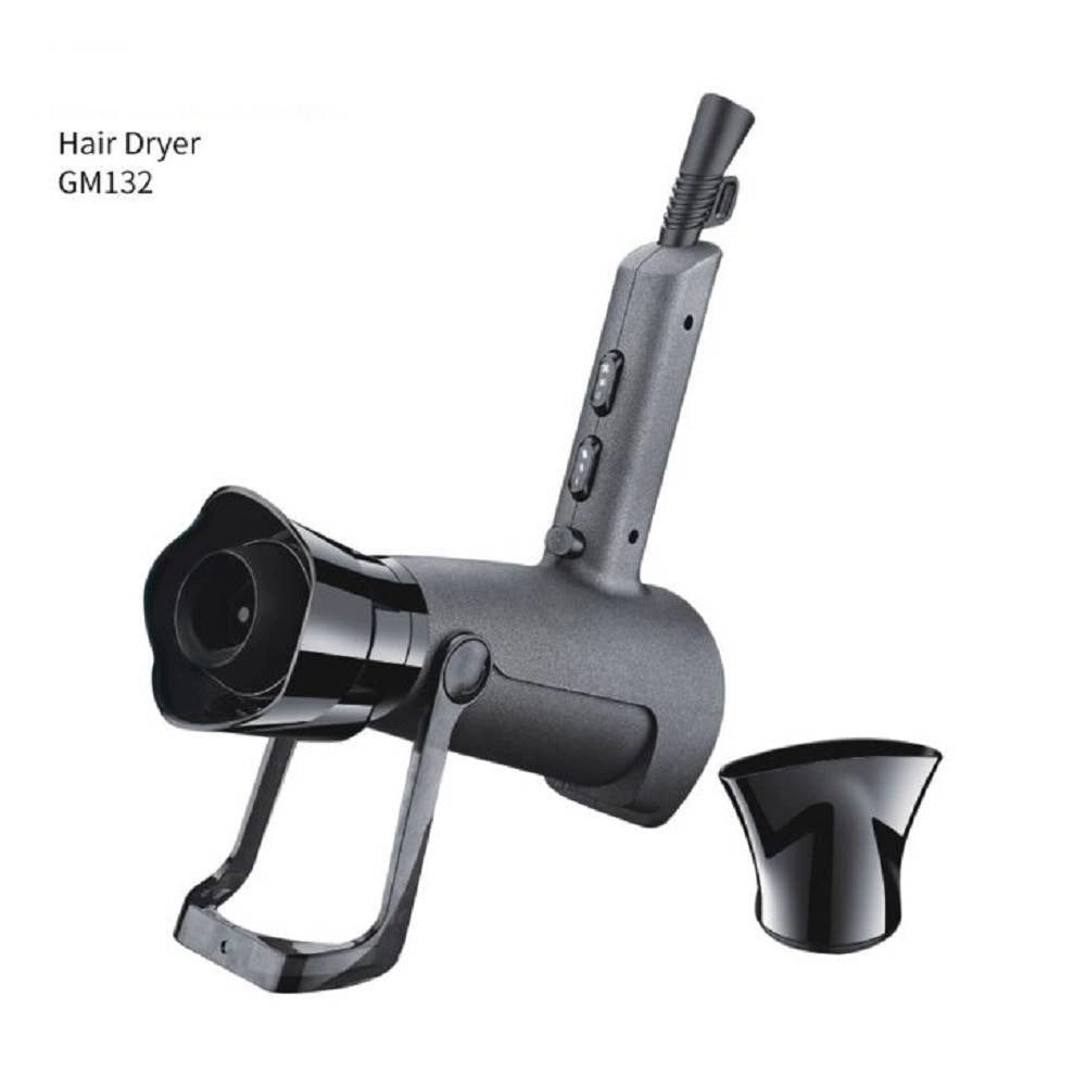 Trade Shop - Asciugacapelli 2000 Watt Gm-132 Professionale 3 Velocità Con Ugello Rotante Phon -