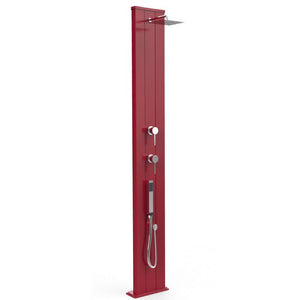 Doccia Solare In Alluminio Dada S 40 Litri Con Doccetta Estribile E Miscelatore Colore Rossa Cv-D440/3027