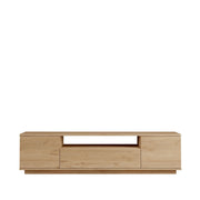 Porta TV in legno "Rowen" - 180 x 44 x 44 cm - Marrone