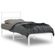 Giroletto senza Materaso con Testiera Metallo Bianco 75x190 cm 355404