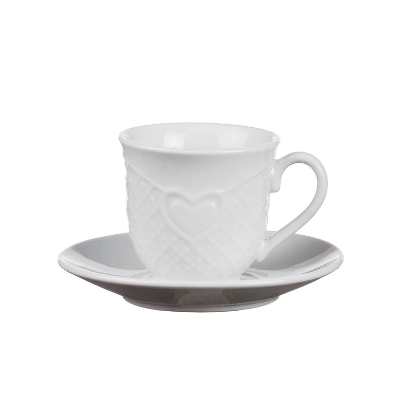 TAZZINA CAFFE CUORI C/PIATTINO 6PZ- STAR- 1,0 confezione