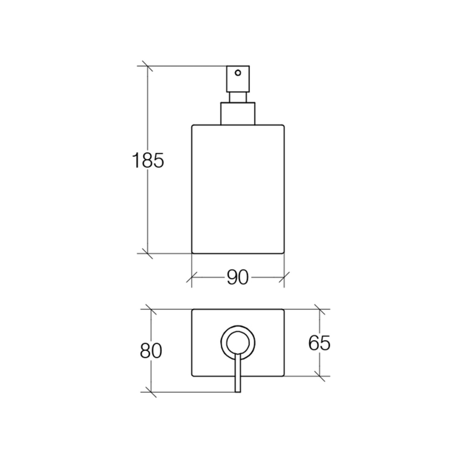 Lineabeta - Dispenser sapone Saon in porcellana bianco 600 ml
