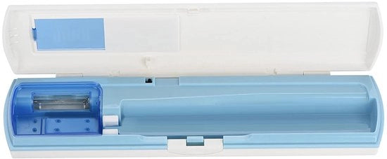 Sterilizzatore per spazzola da denti - Ospite portatile per spazzola da denti - Blu - Conservazione igienica - Luce UV - Adatto per adulti - Confezione per 1 unità - Modello: TG-DS-01 - Codice prodotto: TG-DS-01