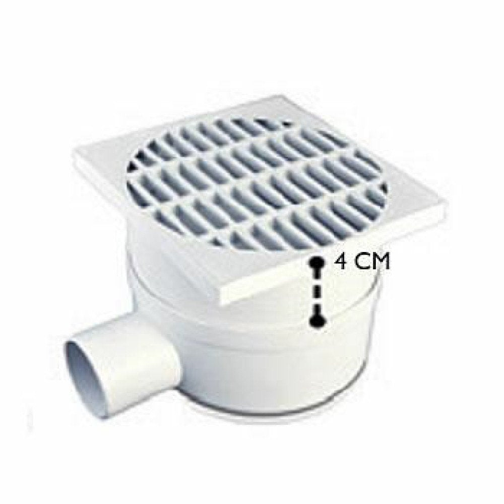 Chiusino pp con scarico laterale telescopico cm.11.5x11.5 d.50 b