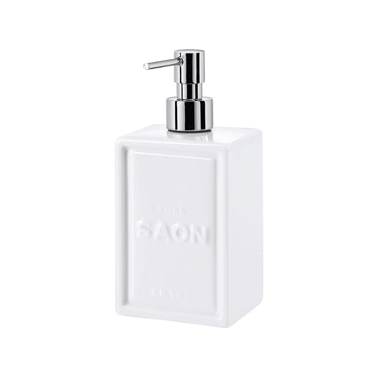 Lineabeta - Dispenser sapone squadrato Saon bianco 500 ml