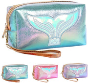 Borsa Cosmetica Mariposa, Borsa Acquatica Portatile per Donne e Ragazze, Organizzatore Cosmetici per la Borsa da Toletta per Donne con Cerniera, Adatto come Regalo per Ragazze e Madri (Azzurro dei Laghi)