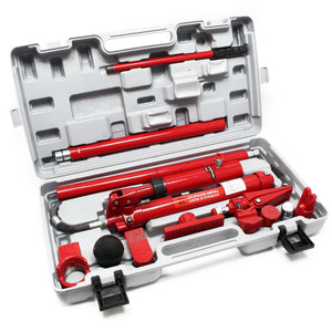Kit di riparazione carrozzeria auto da 10 t funzionamento idraulico incl. valigetta e accessori