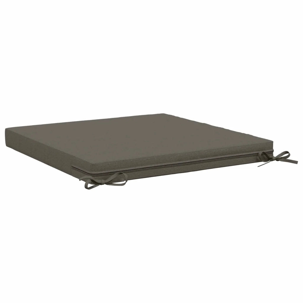 Cuscini per Sedia in 4 Pezzi SOEST 4 pz 100% Poliestere Grigio 944896