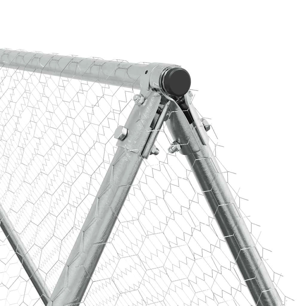 Pollaio Silver 400 x 100 x 190 cm acciaio zincato Silver 02_0041669