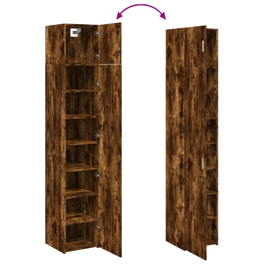 vidaXL Mobile Sottile Rovere Fumo 40x42,5x225 cm in Truciolato