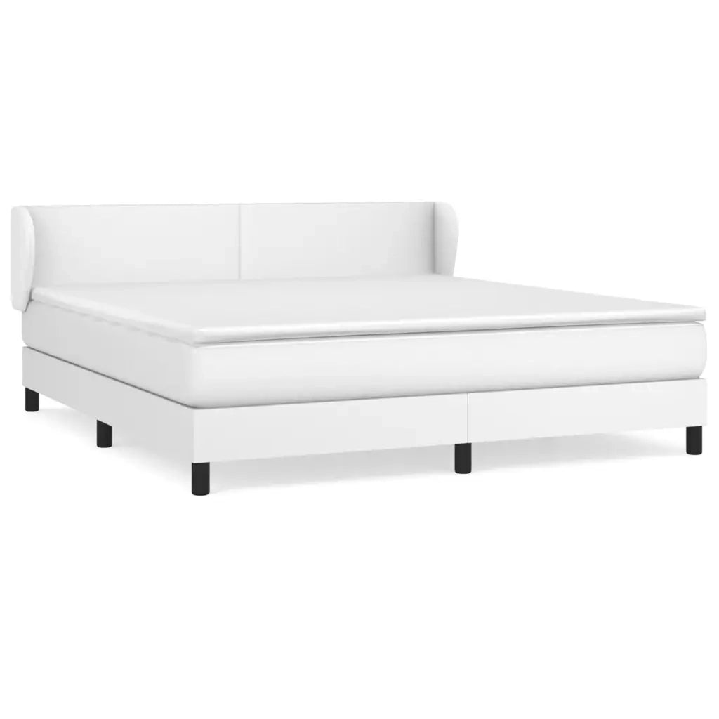 Giroletto a Molle con Materasso Bianco 180x200 cm in Similpelle 3127206