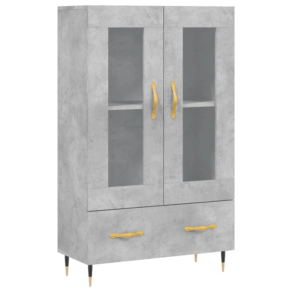 Buffet credenza cassettiera mobiletto mobile contenitore organizer cucina soggiorno salotto alto 69,5 x 31 x 115 cm legno ingegnerizzato grigio 02_0034481