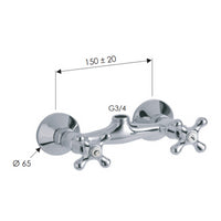 Rubinetto doccia a muro - serie liberty