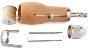 Kit di riparazione per scarpe in pelle - Tool Lock Steek Kit - Riparazione veloce per scarpe - Kit di cucito per tela - Macchina da cucire a mano - Incluso ago e bobina di riserva - Kit di cucito per riparazione di scarpe