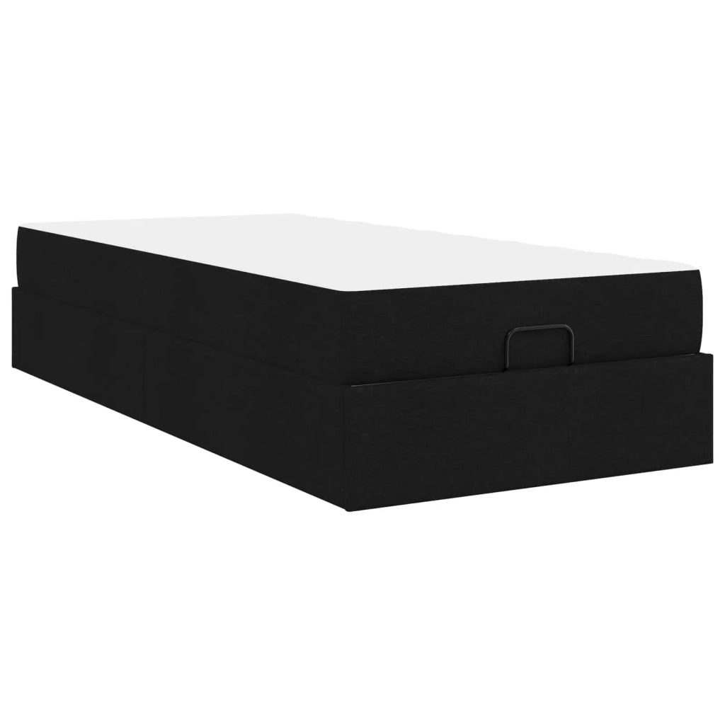 Struttura letto con materasso 2 pcs Nero Tessuto 3399454
