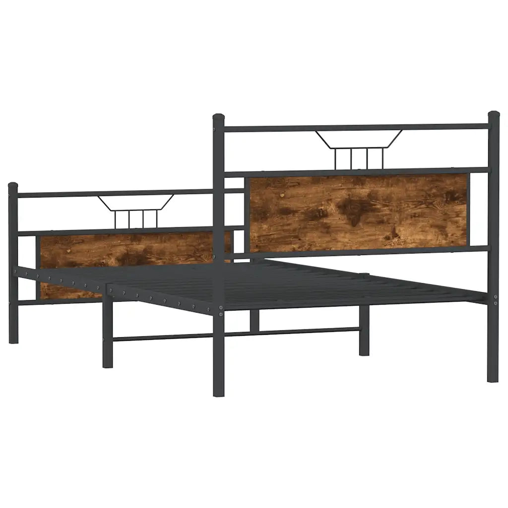 Giroletto senza Materasso Rovere Fumo 100x200 cm in Truciolato