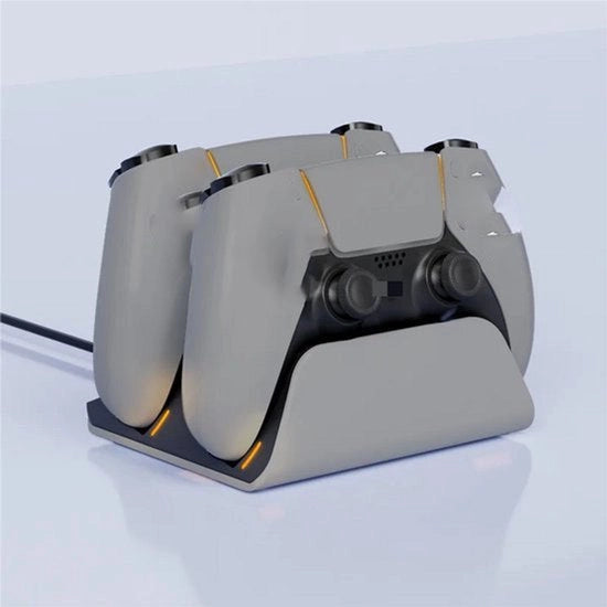 Accessorio per ricarica controller PS5, stazione di ricarica dual wireless per controller di gioco, accessorio per stazione di ricarica PlayStation 5.