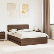 Struttura del letto con cassetto Quercia marrone 140 x 190 cm 3412191