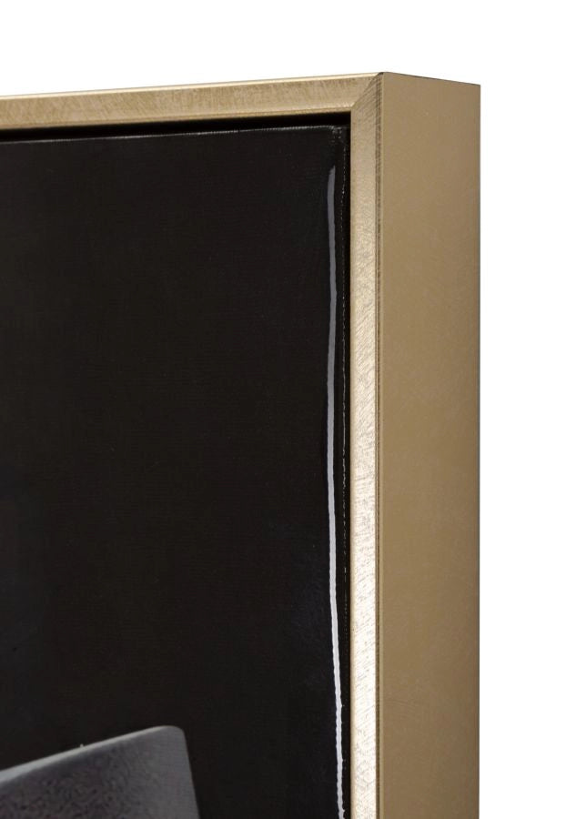 DIPINTO SU TELA LACCATO WIEN HAT -B- C/CORNICE CM 62X4X92