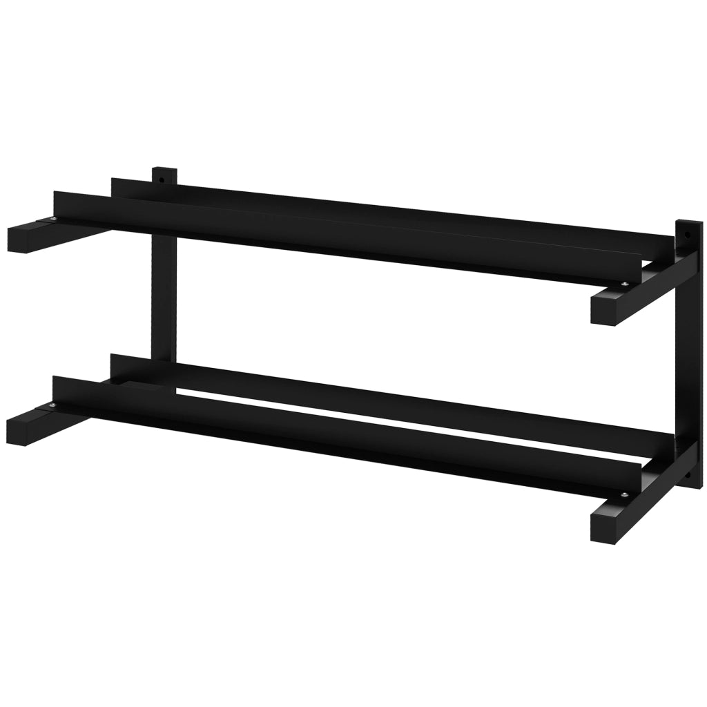 Portapesi per manubri ¨C zephmum ¨C Nero, Acciaio, 98x40x35 cm