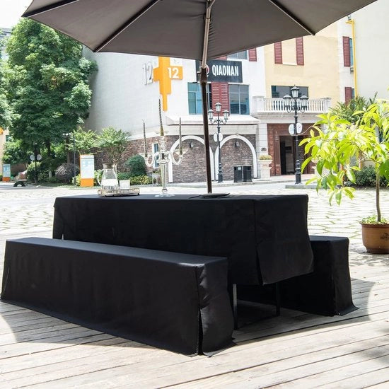 Set di coperture per tavolo e bancone da birra - 3 pezzi - impermeabile - lussuoso per 50 cm - set di copertura per tenda da birra in poliestere - robusto - duraturo