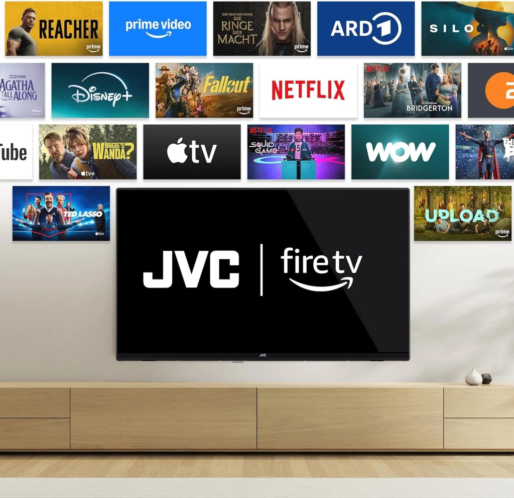 TV 43 Pollici Fire TV 4K QLED Smart TV con Dolby Vision HDR, Dolby Atmos, Controllo vocale Alexa e Triple Tuner, TV UHD LT-43VRQ3555 (2026)