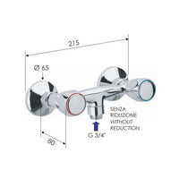 Rubinetto esterno doccia - serie 1000-2000