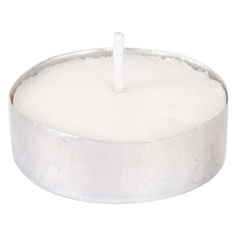 CANDELA BIANCA 'TEALIGHT' cm 3,8 x 1,5 - cf. 50 pz in blister- 16 blister  - Senza Marca