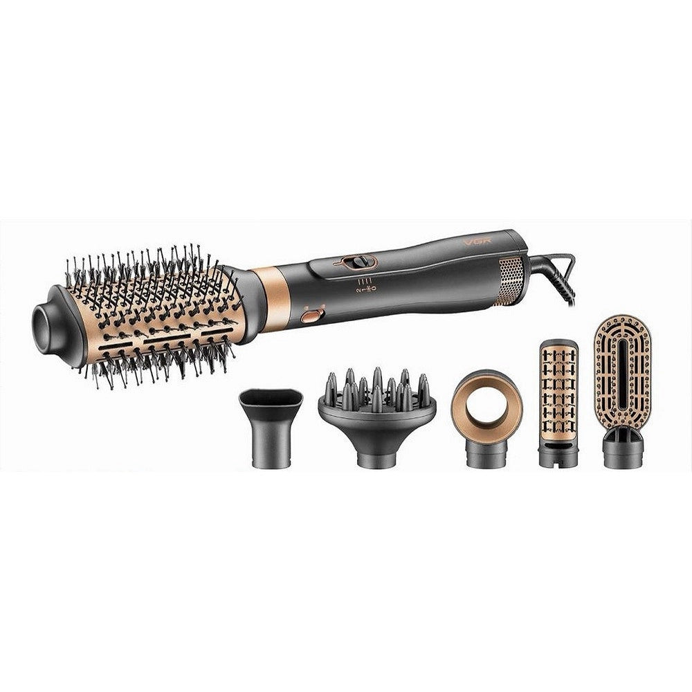 Trade Shop - Vgr V-491 Styler Aria Calda 6in1 1800w Spazzola Professionale Parrucchiere -